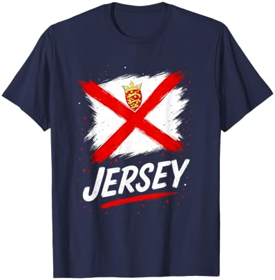 Jersey Flag Bailiwick of Jersey Pride T-Shirt - T-Shirt | Navy