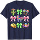Coquette Bow Unicorn Tacos Cinco De Mayo Mexican Sombrero T-Shirt - T-Shirt | Navy