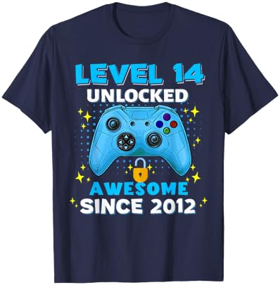 14th Birthday for Boys 14 Years Birthday Kids Gifts T-Shirt - T-Shirt | Navy