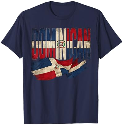 Dominican Republic Flag RD Republica Dominicana Proud T-Shirt - T-Shirt | Navy