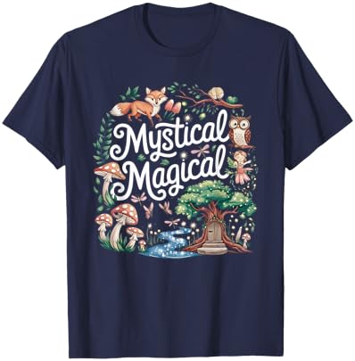 Mystical Magical Retro Aesthetic Space Gift Men Women T-Shirt - T-Shirt | Navy