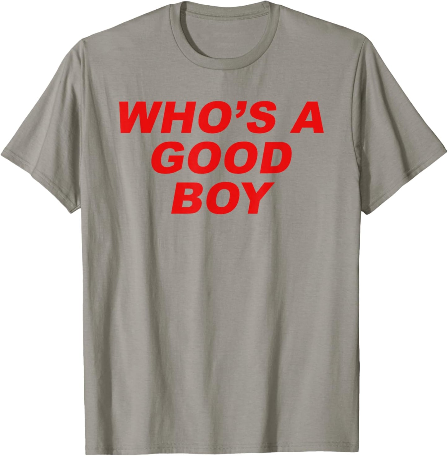 Who's A Good Boy - Funny Sarcastic Twink Slogan LGBTQ Kink T-Shirt - T-Shirt | Sand
