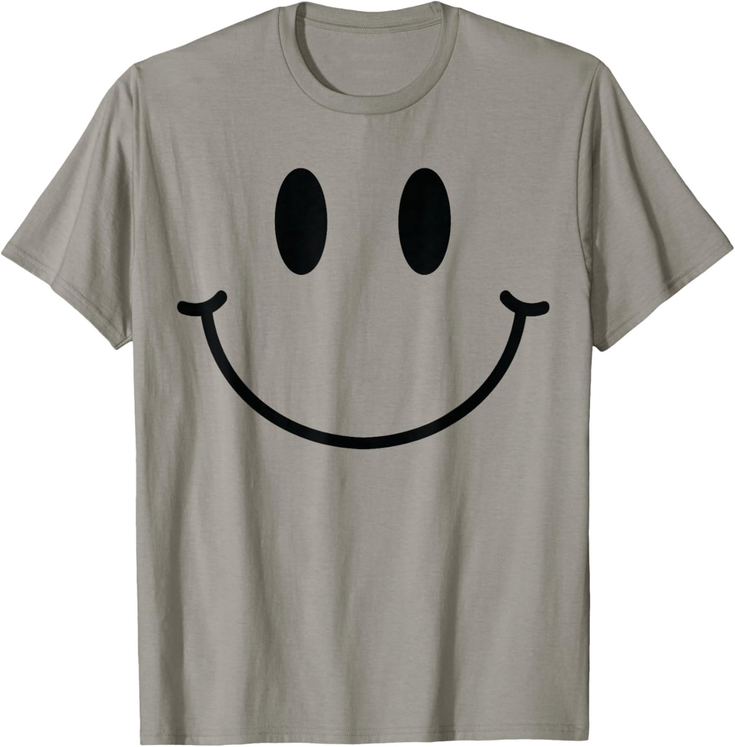 70s Yellow Smile Face Happy Smiling Face Funny Retro T-Shirt - T-Shirt | Sand
