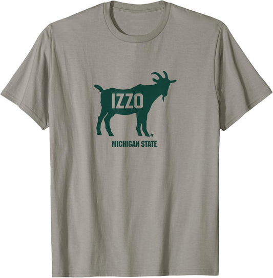 Tom Izzo - Izzo Goat (White) - Michigan State Basketball T-Shirt - T-Shirt | Sand