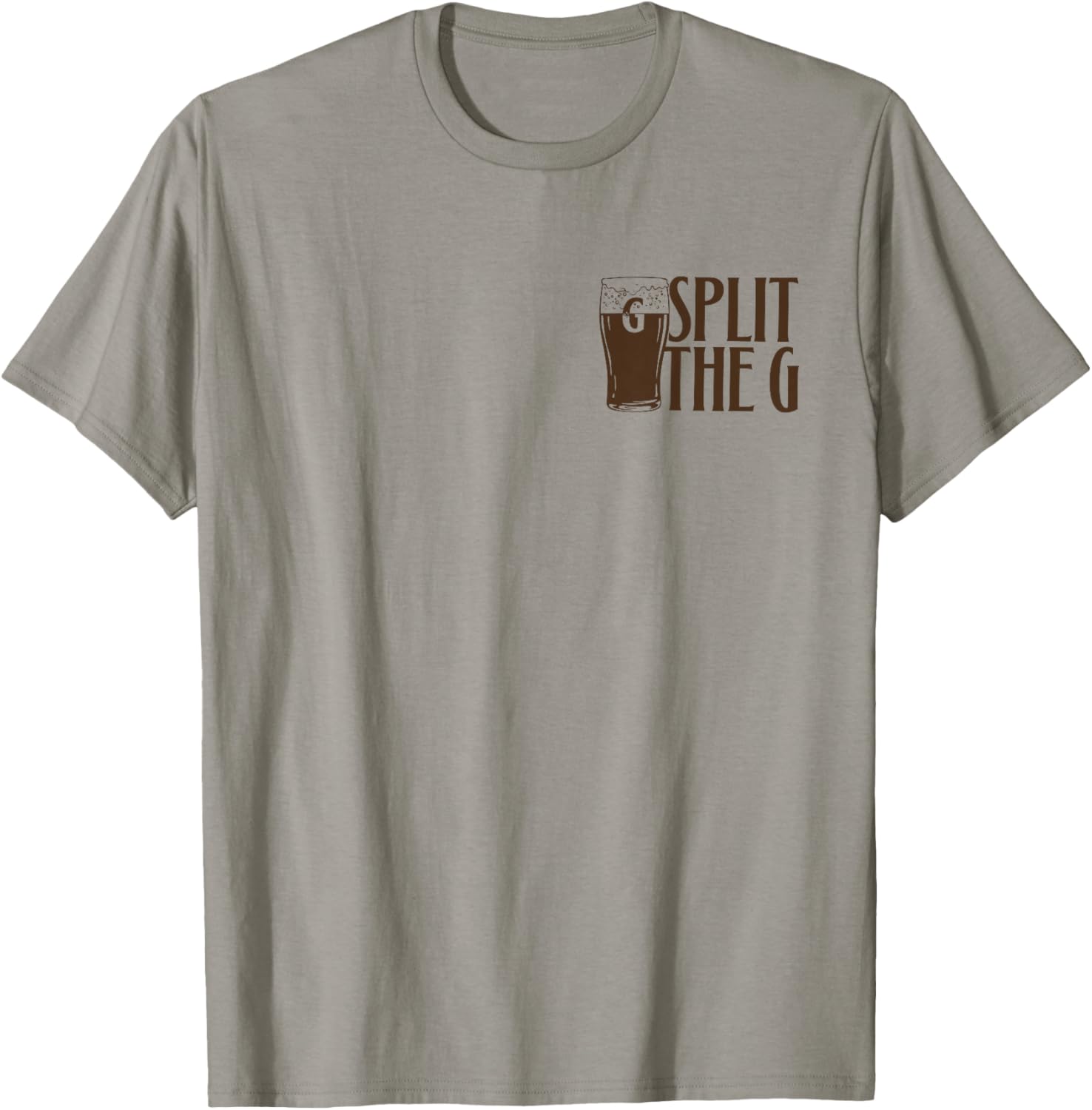 St. Patrick's Day Beer Split The G Bird T-Shirt - T-Shirt | Sand