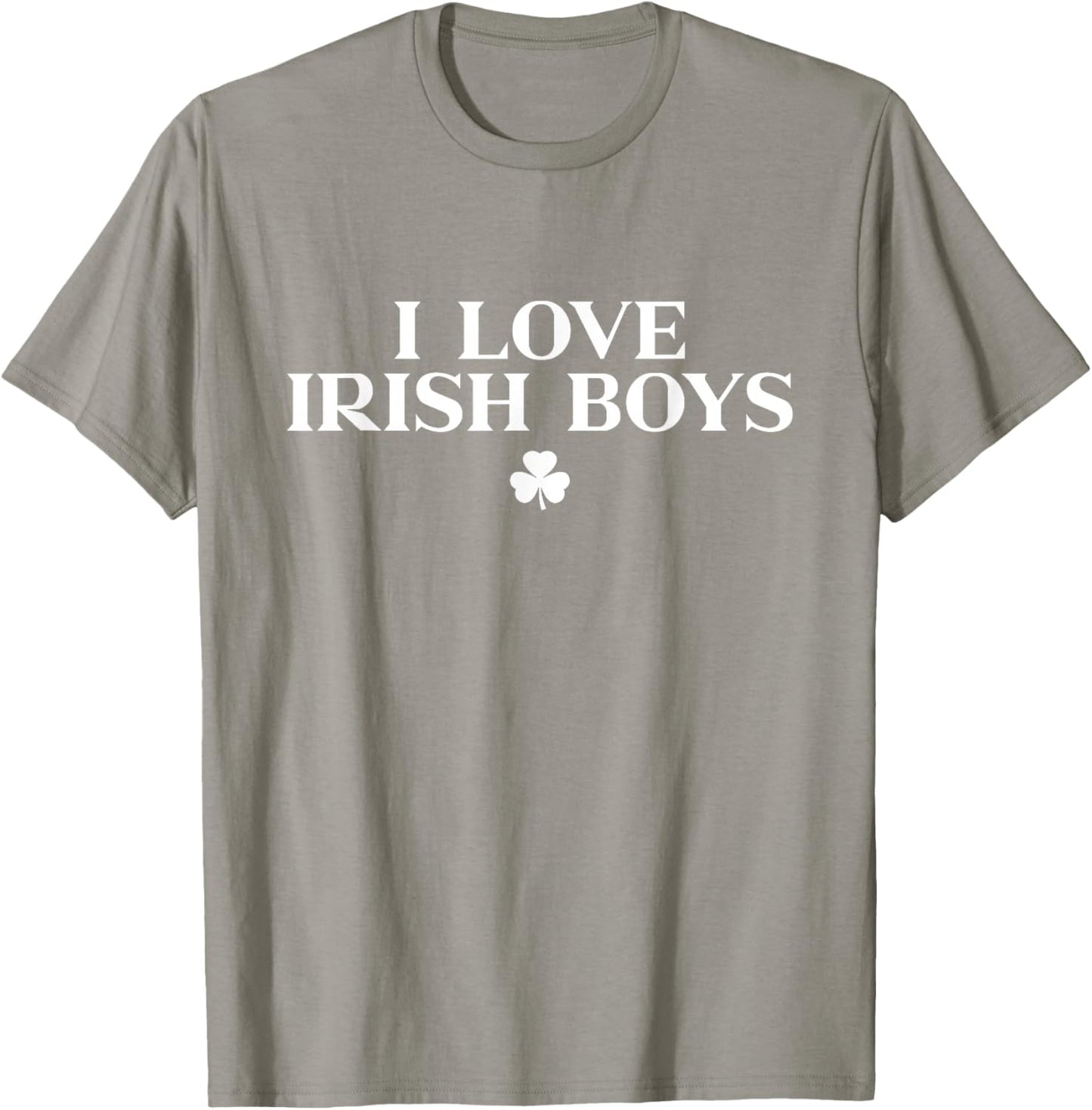 I Love Irish Boys Shirt Shamrock St Patricks Day Green T-Shirt - T-Shirt | Sand