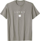 St Patricks Day Minimal Subtle Modern Lucky Shamrock Irish T-Shirt - T-Shirt | Sand