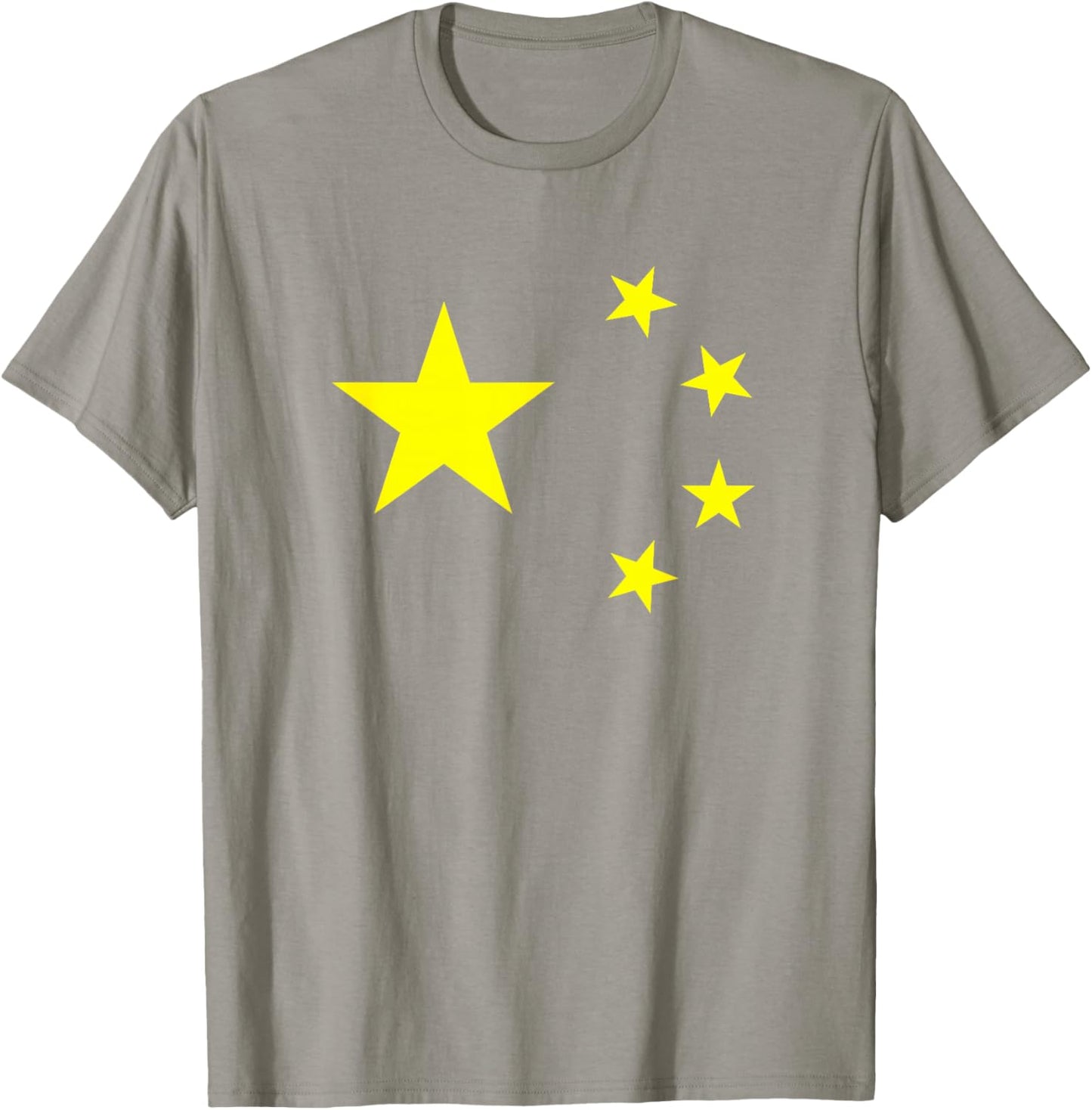Chinese Flag Origin Pride Red China Stars Great Wall Lover T-Shirt - T-Shirt | Sand