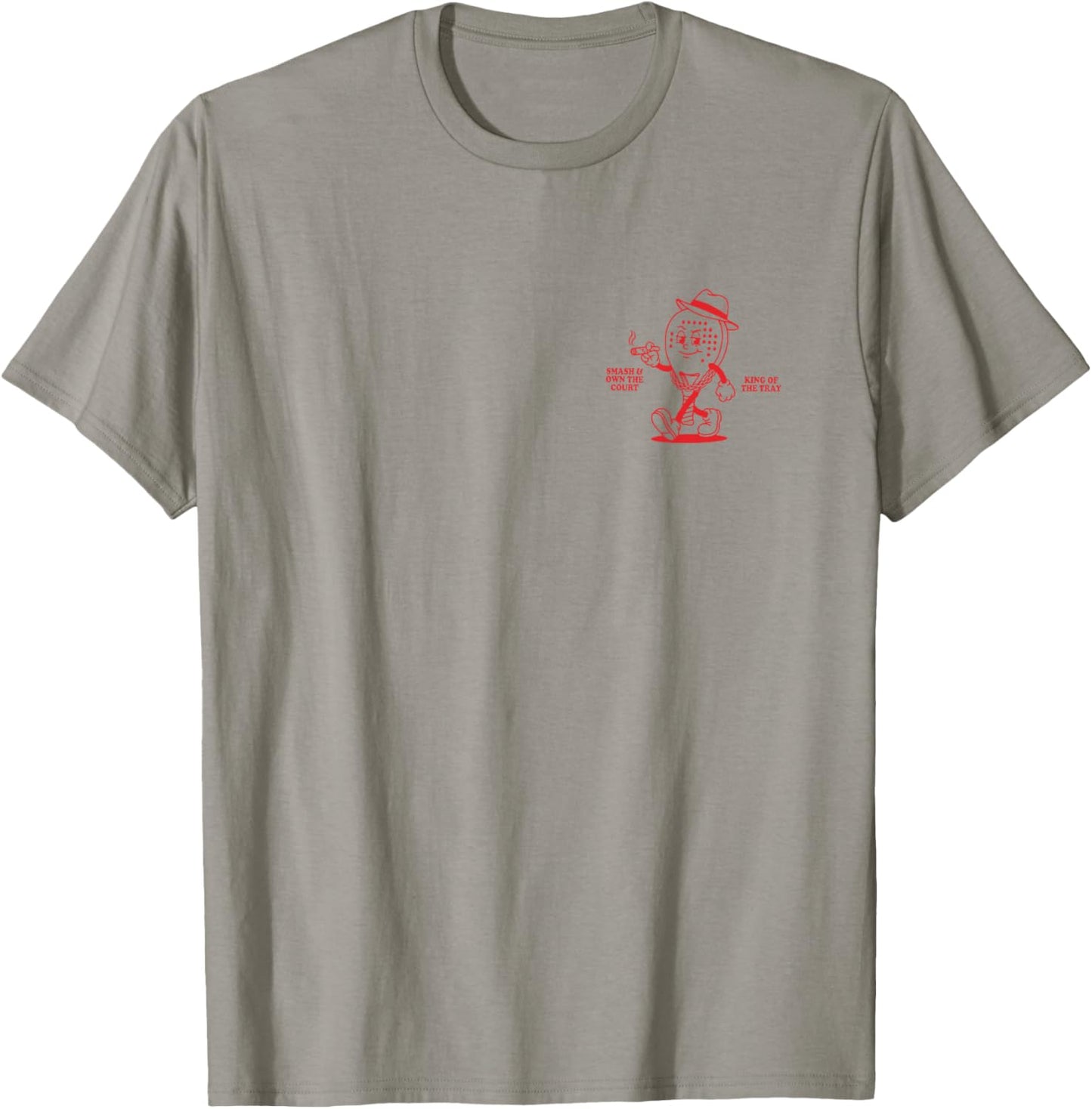 Bandeja Boss Funny Padel Tennis Smash King T-Shirt - T-Shirt | Sand