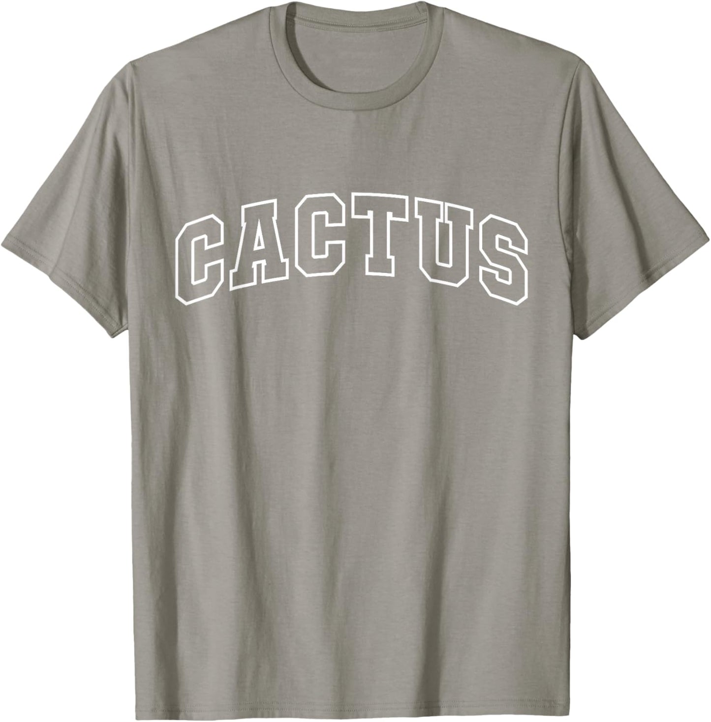 Cactus Funny Athletic Lettering Costume Plant Lover Gardener T-Shirt - T-Shirt | Sand