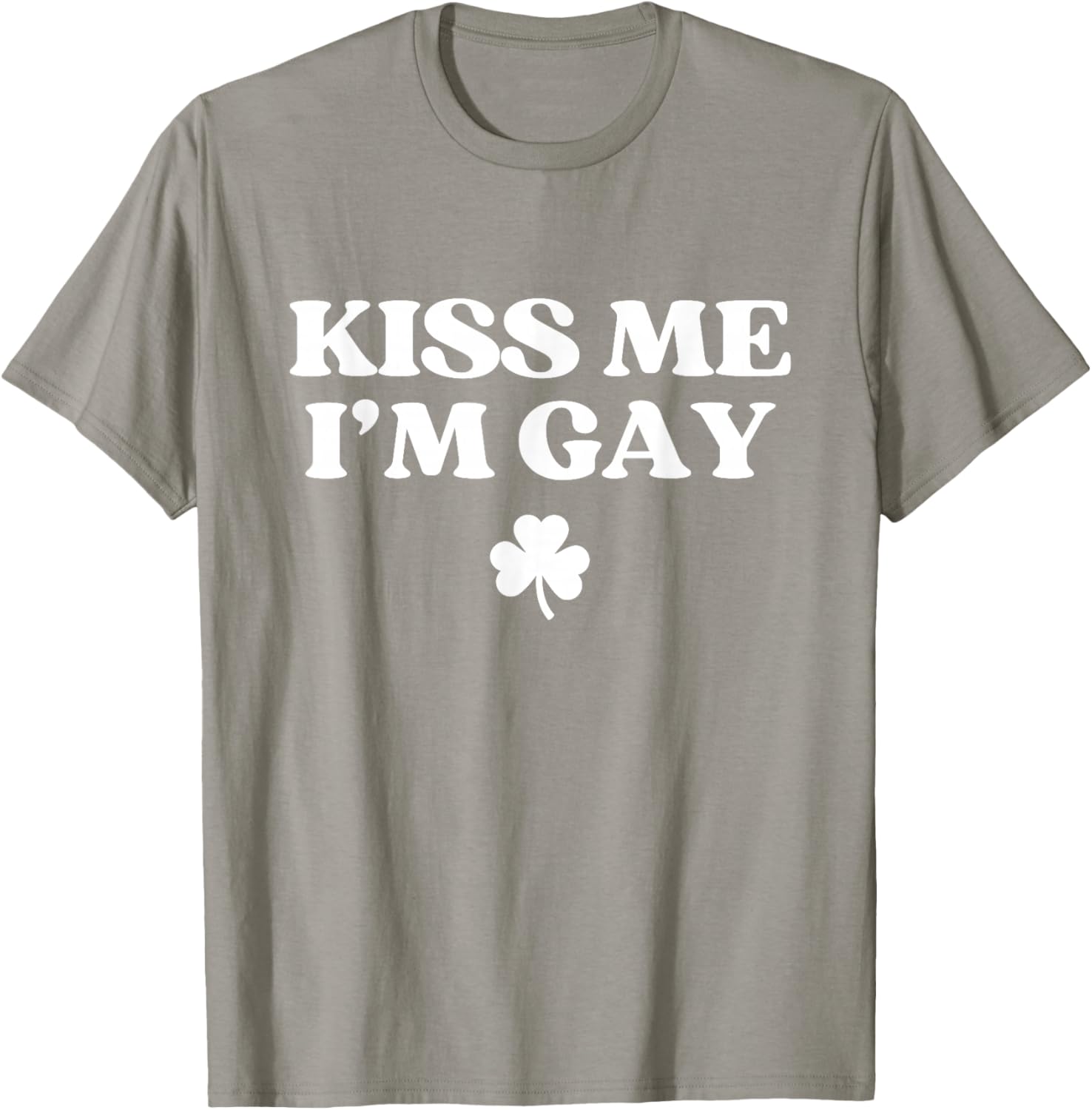 Kiss Me I'm Gay Shirt LGBTQ Funny St Patricks Day T-Shirt - T-Shirt | Sand