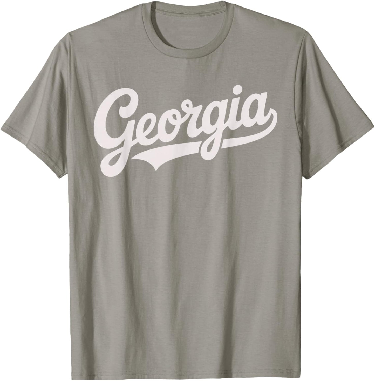 Vintage Georgia Script Retro Swoosh Design T-Shirt - T-Shirt | Sand