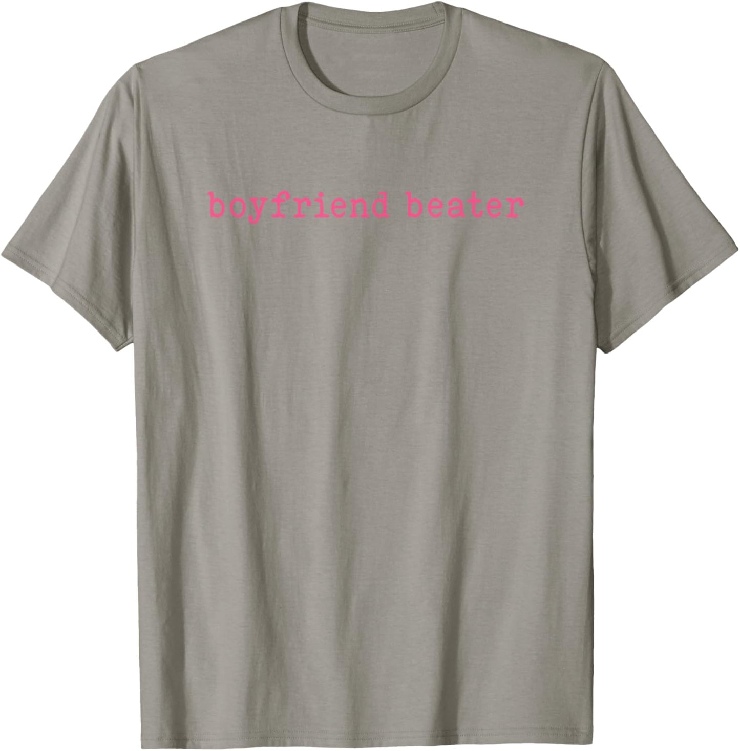 Boyfriend Beater Funny Girlfriend Humor Retro Groovy T-Shirt - T-Shirt | Sand