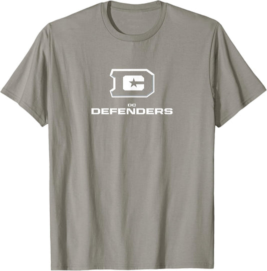 DC Defenders - Lockup Logo - United Football League T-Shirt - T-Shirt | Sand