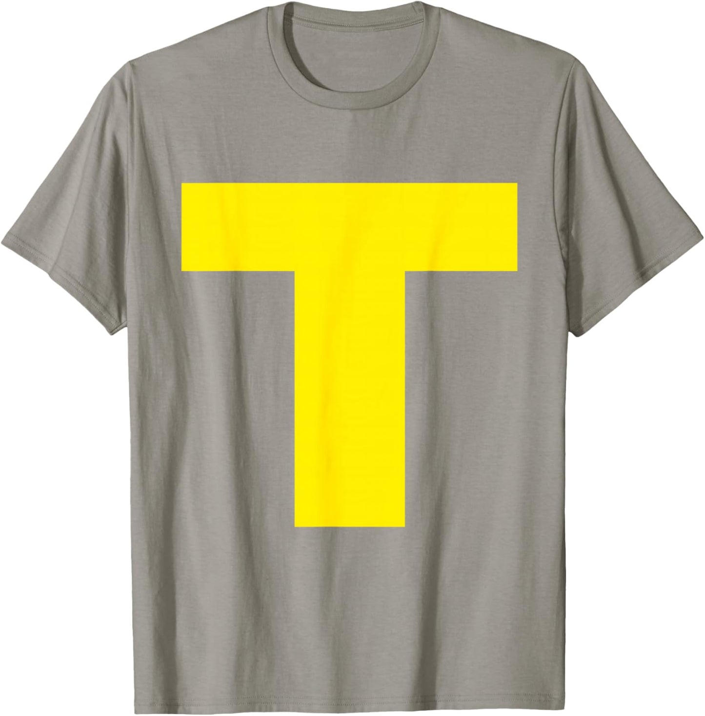 Letter T Funny Chipmunk Group Matching Halloween Costume T-Shirt - T-Shirt | Sand
