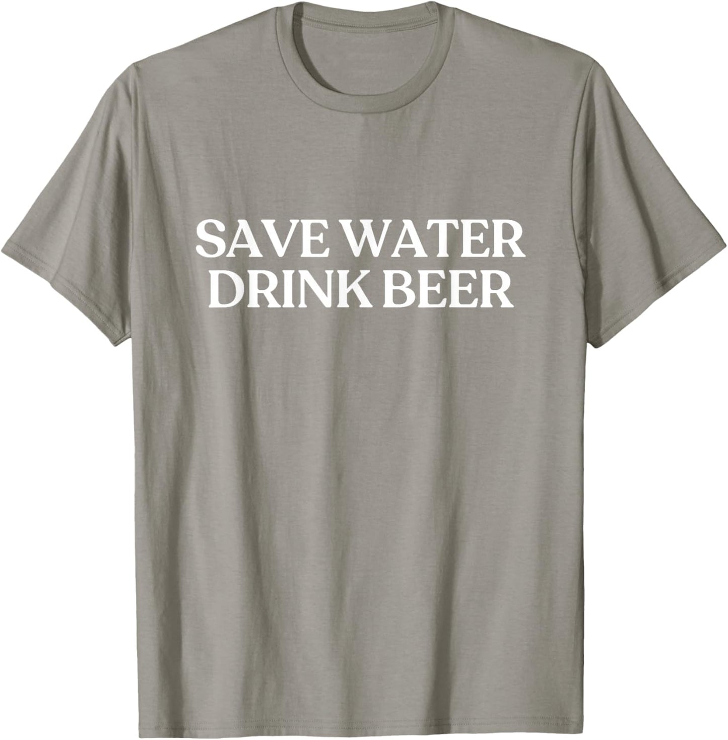 Save Water Drink Beer Shirt Y2K Aesthetic Trendy T-Shirt - T-Shirt | Sand
