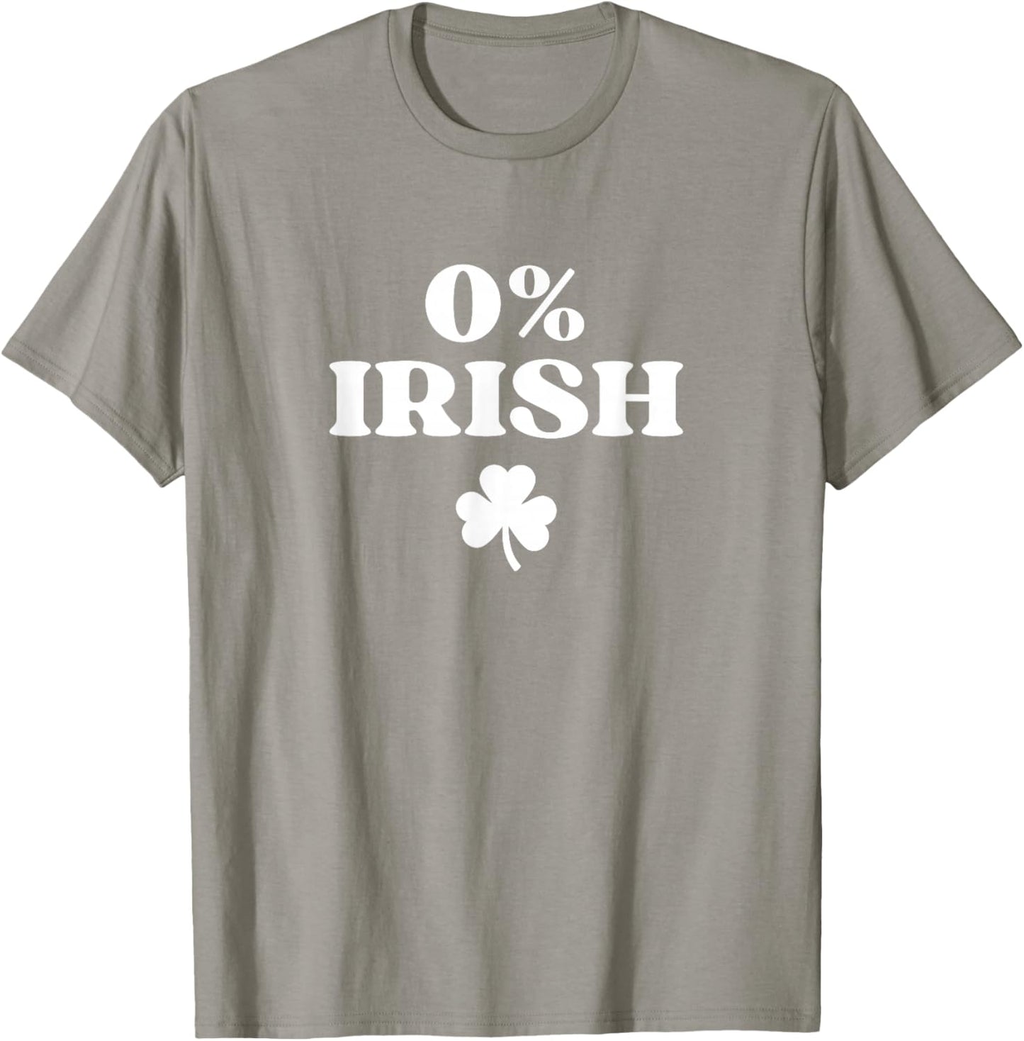 0% Irish Shirt Funny St Patricks Day Irish T-Shirt - T-Shirt | Sand