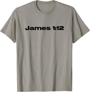Christian Crown of Life James 1:12 to Those Who Love Him Blk T-Shirt - T-Shirt | Sand