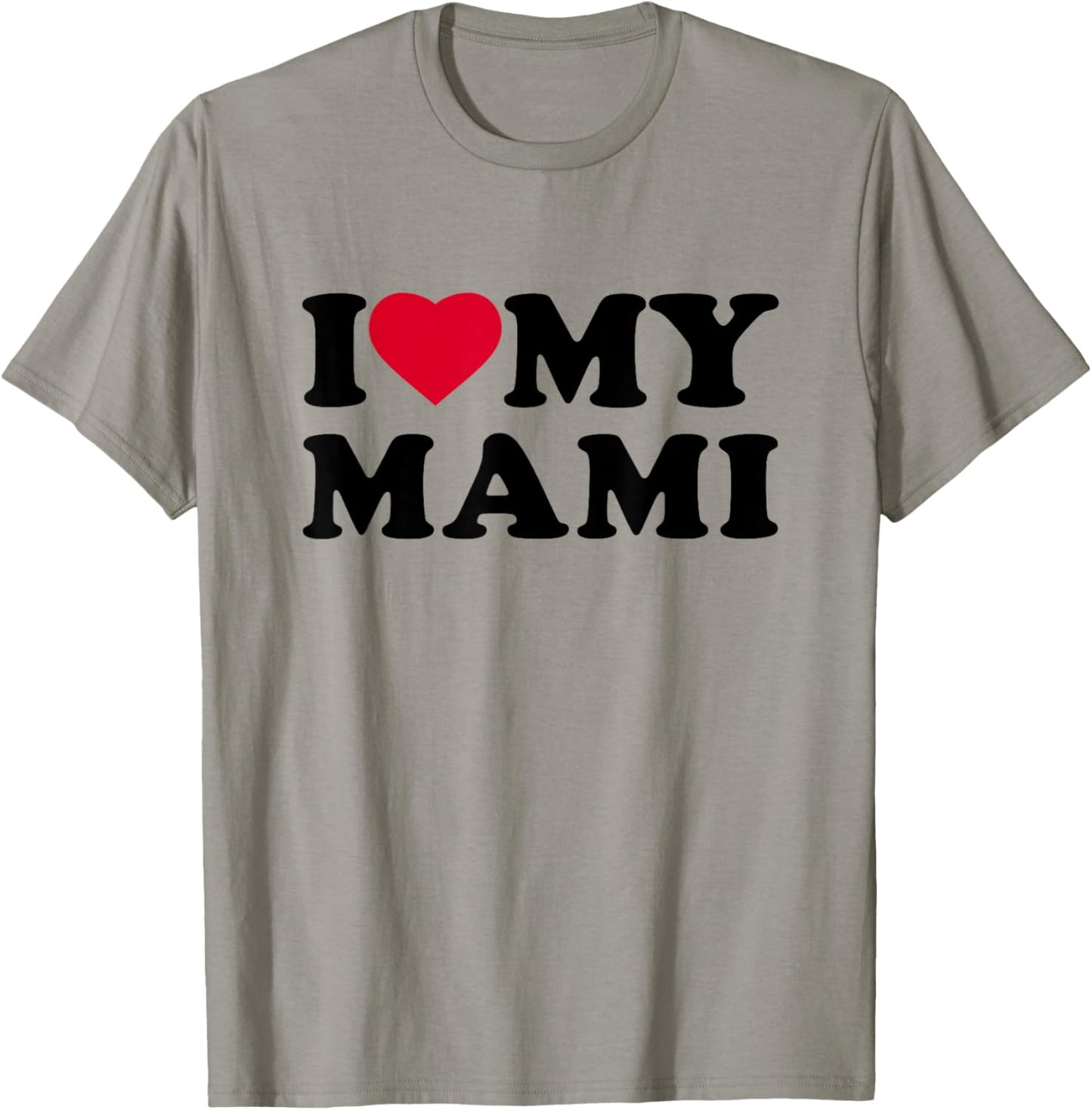 I Love My Mami Heart Grandma Family T-Shirt - T-Shirt | Sand