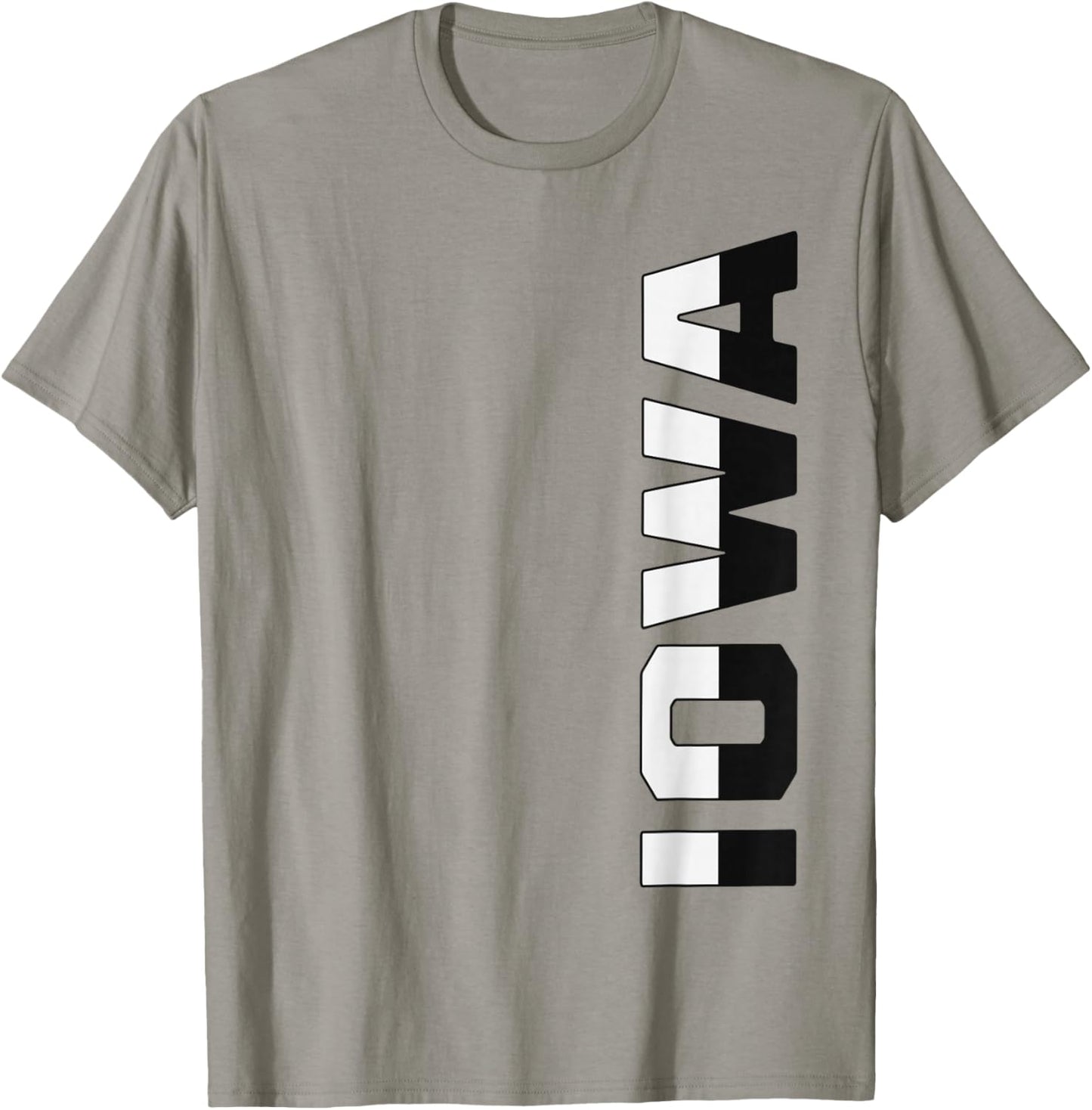 Vintage Iowa Local Pride Vertical IA Vibes T-Shirt - T-Shirt | Sand