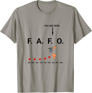 FAFO Funny You are Here FAFO Greenland American FAFO T-Shirt - T-Shirt | Sand