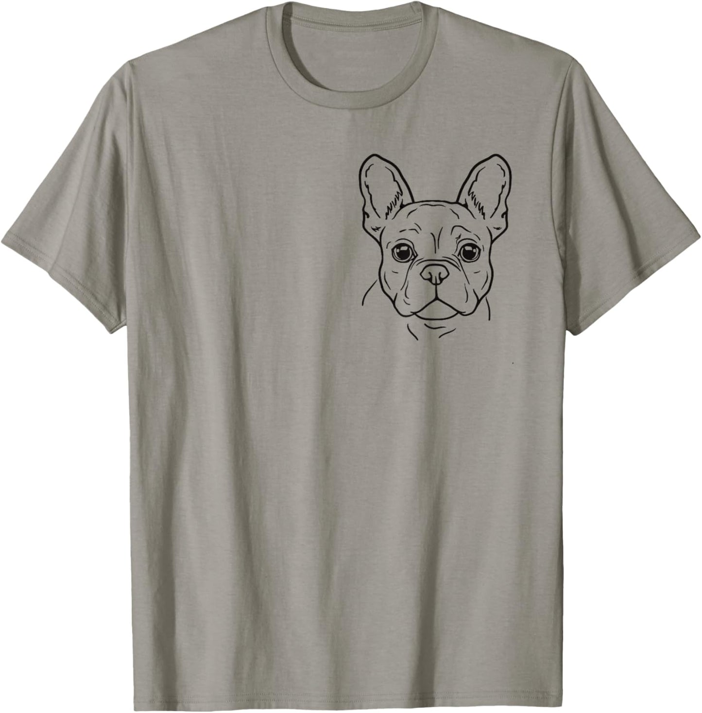 French Bulldog Minimalist Line Art Bulldog Lovers Men Woman T-Shirt - T-Shirt | Sand