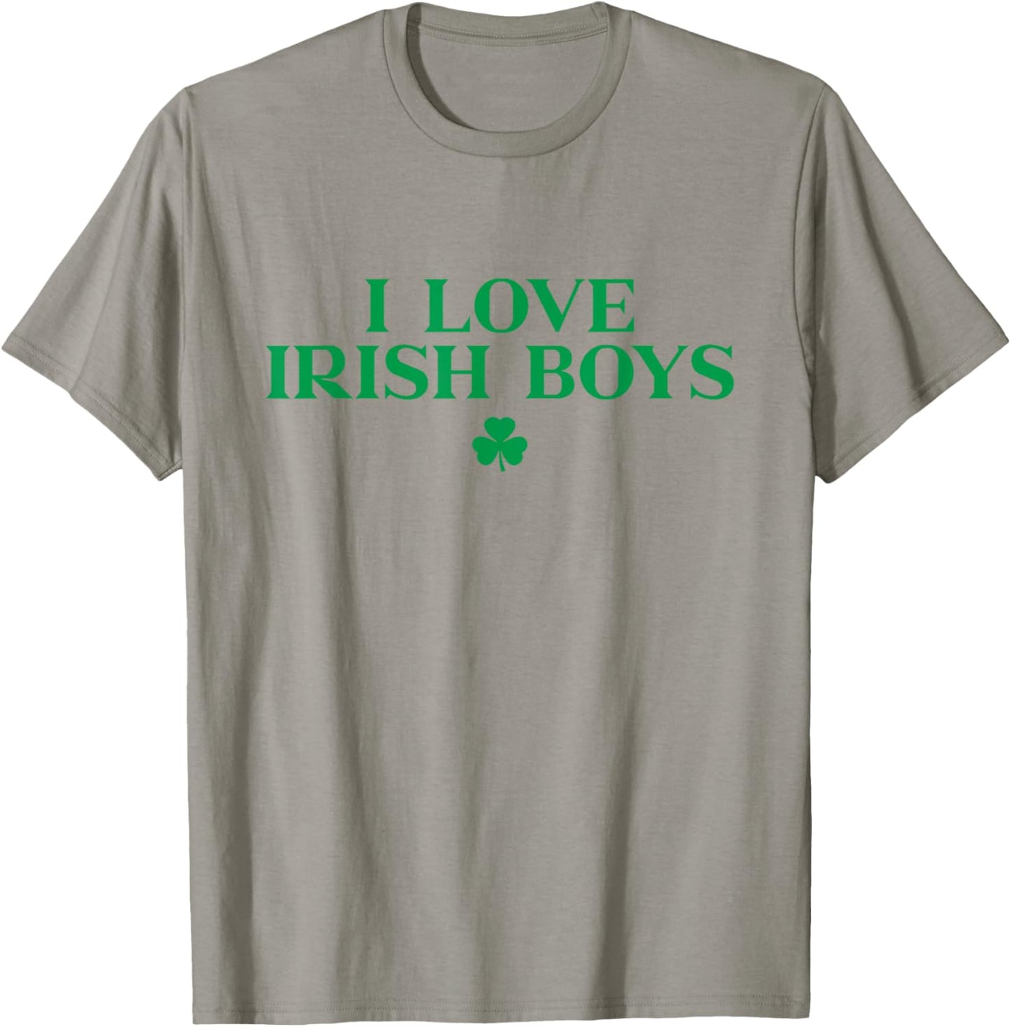I Love Irish Boys Shirt Shamrock St Patricks Day Green T-Shirt - T-Shirt | Sand