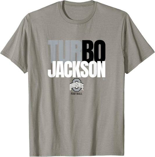 Bo Jackson - Turbo - Ohio State Buckeyes Football T-Shirt - T-Shirt | Sand