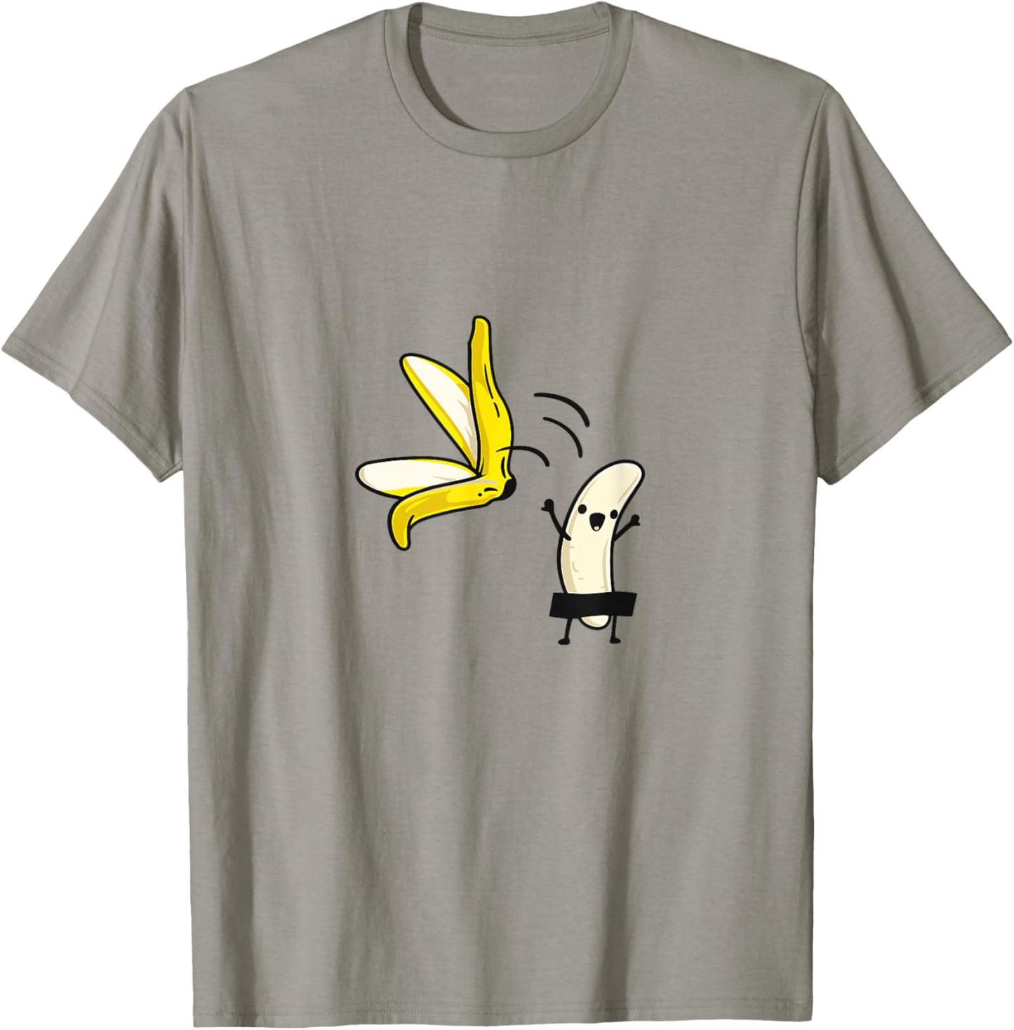 Funny Undressing Peel Off Banana Censored Naked Fruit Adults T-Shirt - T-Shirt | Sand