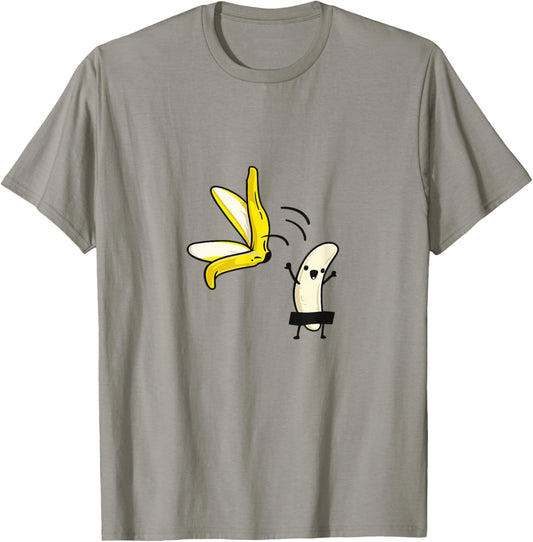 Funny Undressing Peel Off Banana Censored Naked Fruit Adults T-Shirt - T-Shirt | Sand