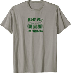 Beer Me I'm Irish-ish St Patricks Day Irish Drinking Women T-Shirt - T-Shirt | Sand