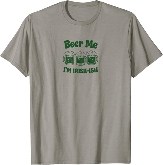 Beer Me I'm Irish-ish St Patricks Day Irish Drinking Women T-Shirt - T-Shirt | Sand
