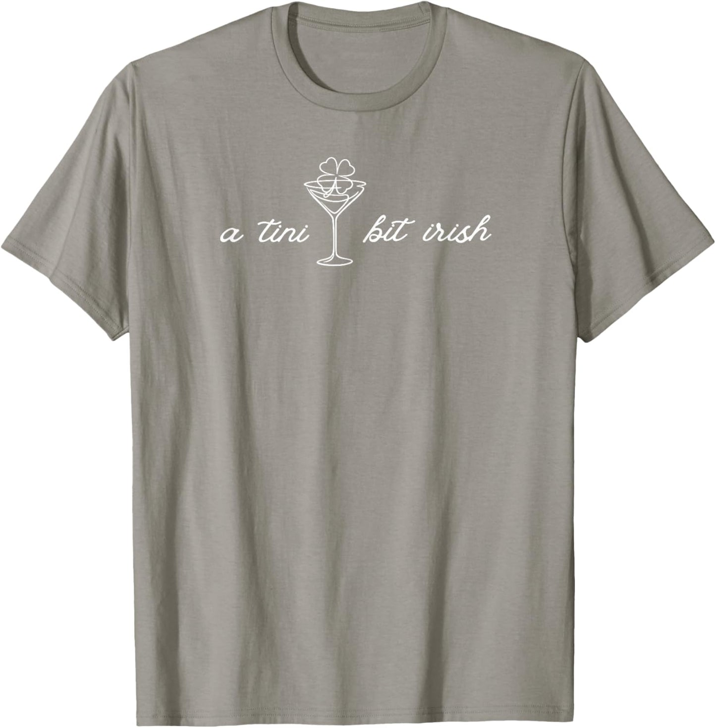 A Tini Bit Irish Lucky Shamrock Ireland St.Patrick's Day T-Shirt - T-Shirt | Sand