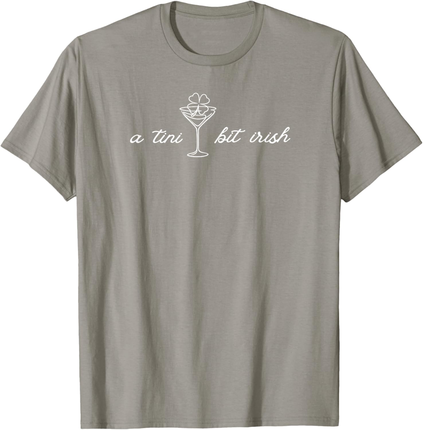 A Tini Bit Irish Lucky Shamrock Ireland St.Patrick's Day T-Shirt - T-Shirt | Sand