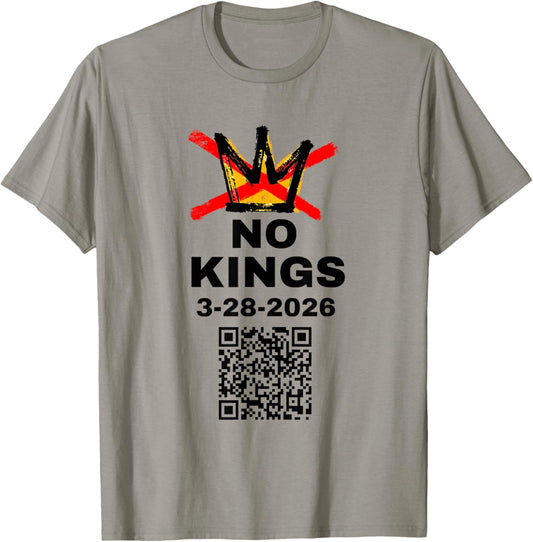 No Kings Day March 28 2026 No Kings in America T-Shirt - T-Shirt | Sand