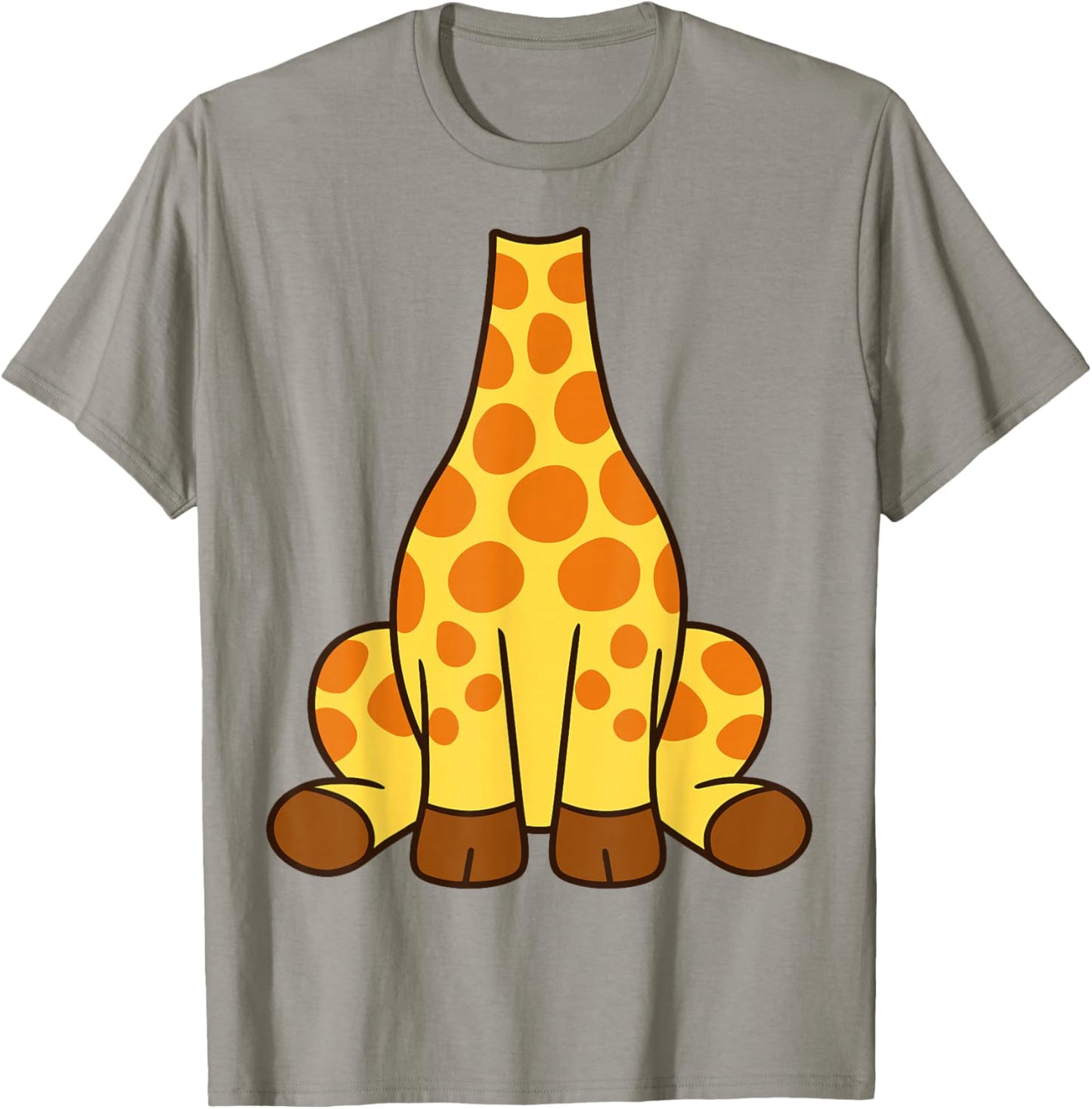 Giraffe Shirt Adult Men Women Kids Yellow Giraffe Costume T-Shirt - T-Shirt | Sand