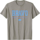 Bravo Collegiate Alumni Officially Licensed T-Shirt - T-Shirt | Sand