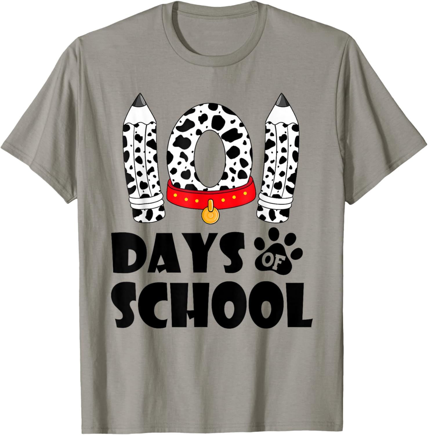 Happy 101 Days School Cute Dog 100 Days Smarter Student Kids T-Shirt - T-Shirt | Sand