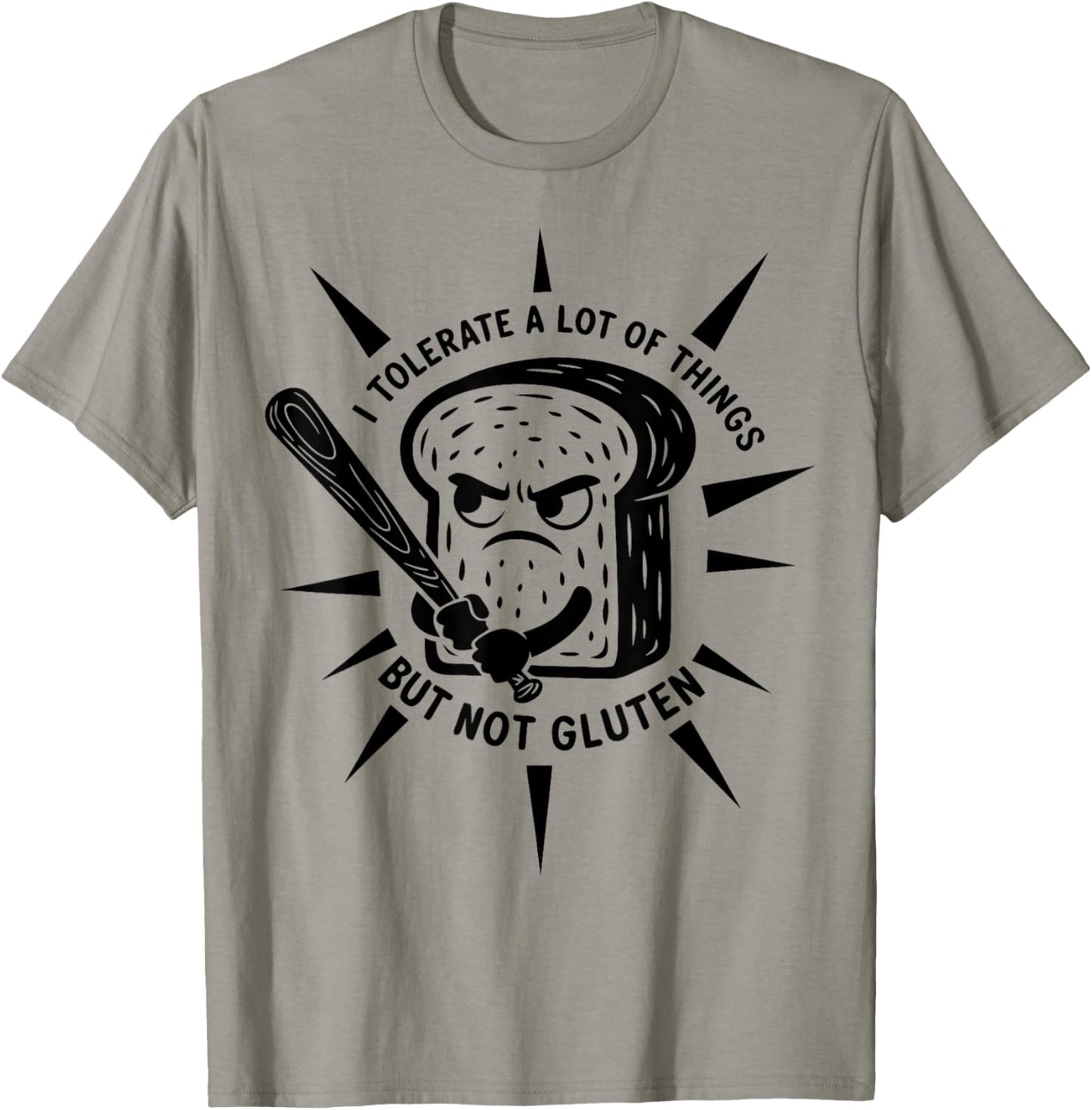 Funny Tommy I Tolerate A Lot of Things But Not Gluten T-Shirt - T-Shirt | Sand
