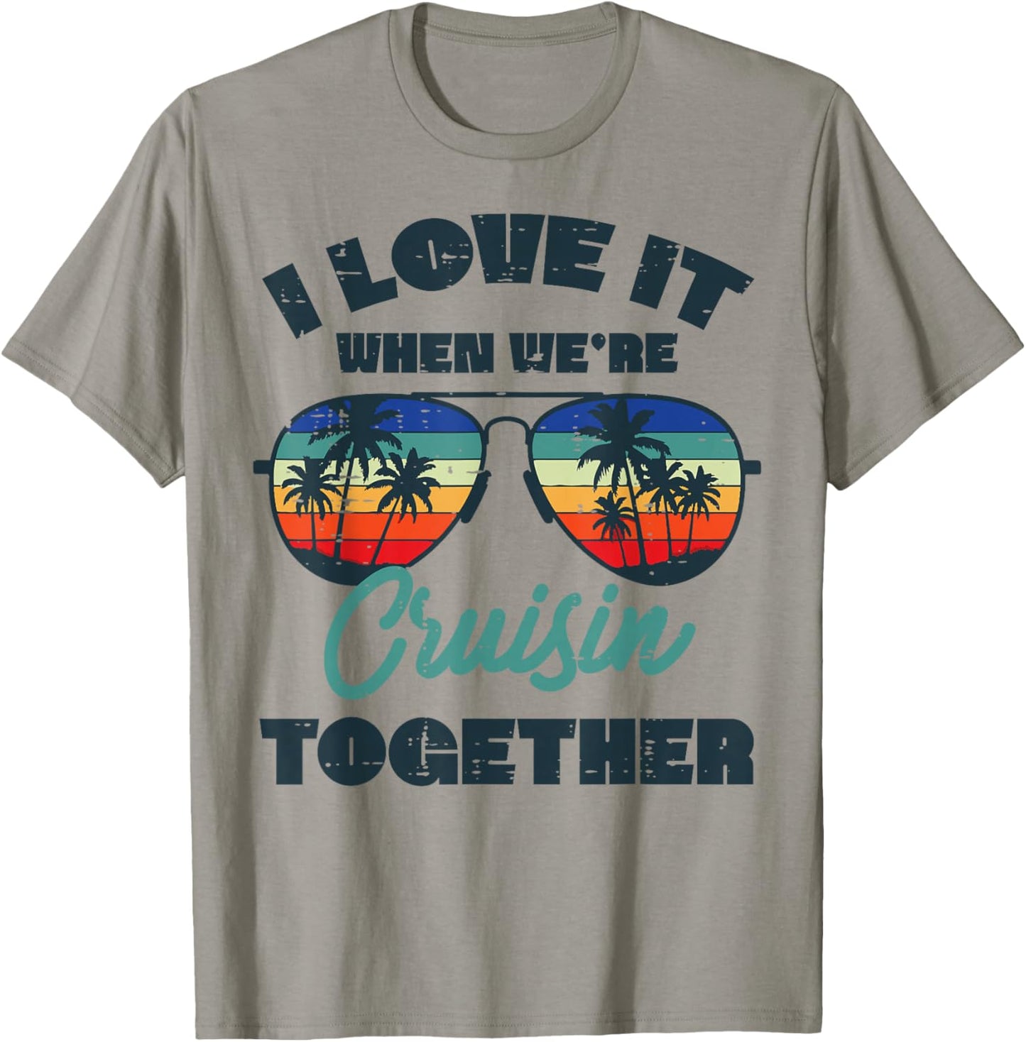Vacation Love Cruisin Together Summer Cruise Women Men Kids T-Shirt - T-Shirt | Sand