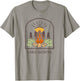 Lake Geneva Wisconsin Retro Campfire Camping UpNorth Midwest T-Shirt - T-Shirt | Sand