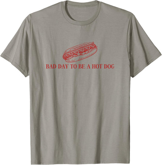 Bad Day to Be A Hot Dog Lover 4th of July Independence Day T-Shirt - T-Shirt | Sand