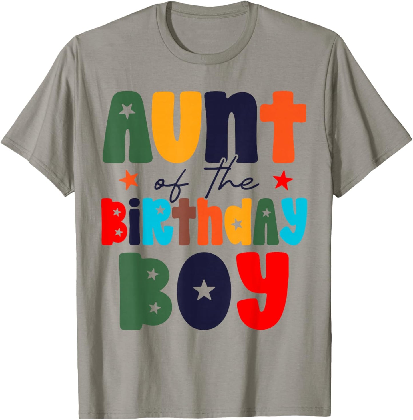 Aunt of The Birthday Boy Matching Family Birthday Party T-Shirt - T-Shirt | Sand