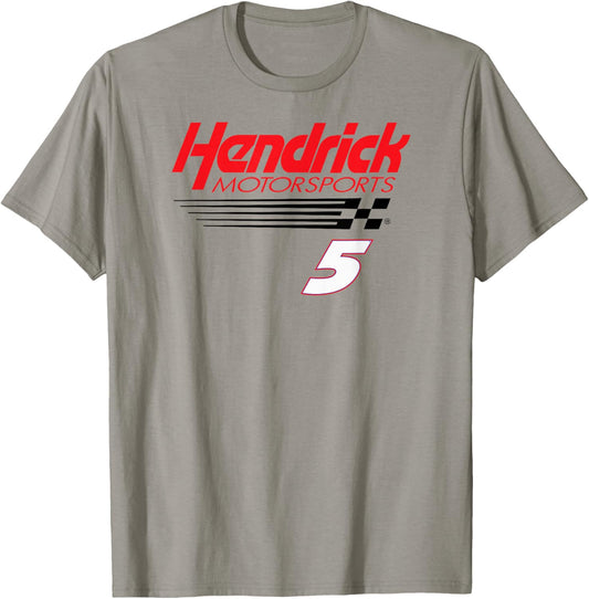 Hendrick Motorsports 5 Kyle Larson Gray Icon T-Shirt - T-Shirt | Sand
