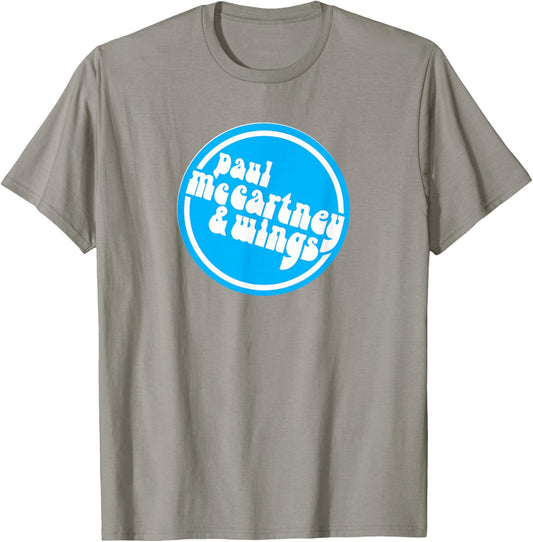 Official Paul McCartney & Wings Circle Logo T-Shirt - T-Shirt | Sand