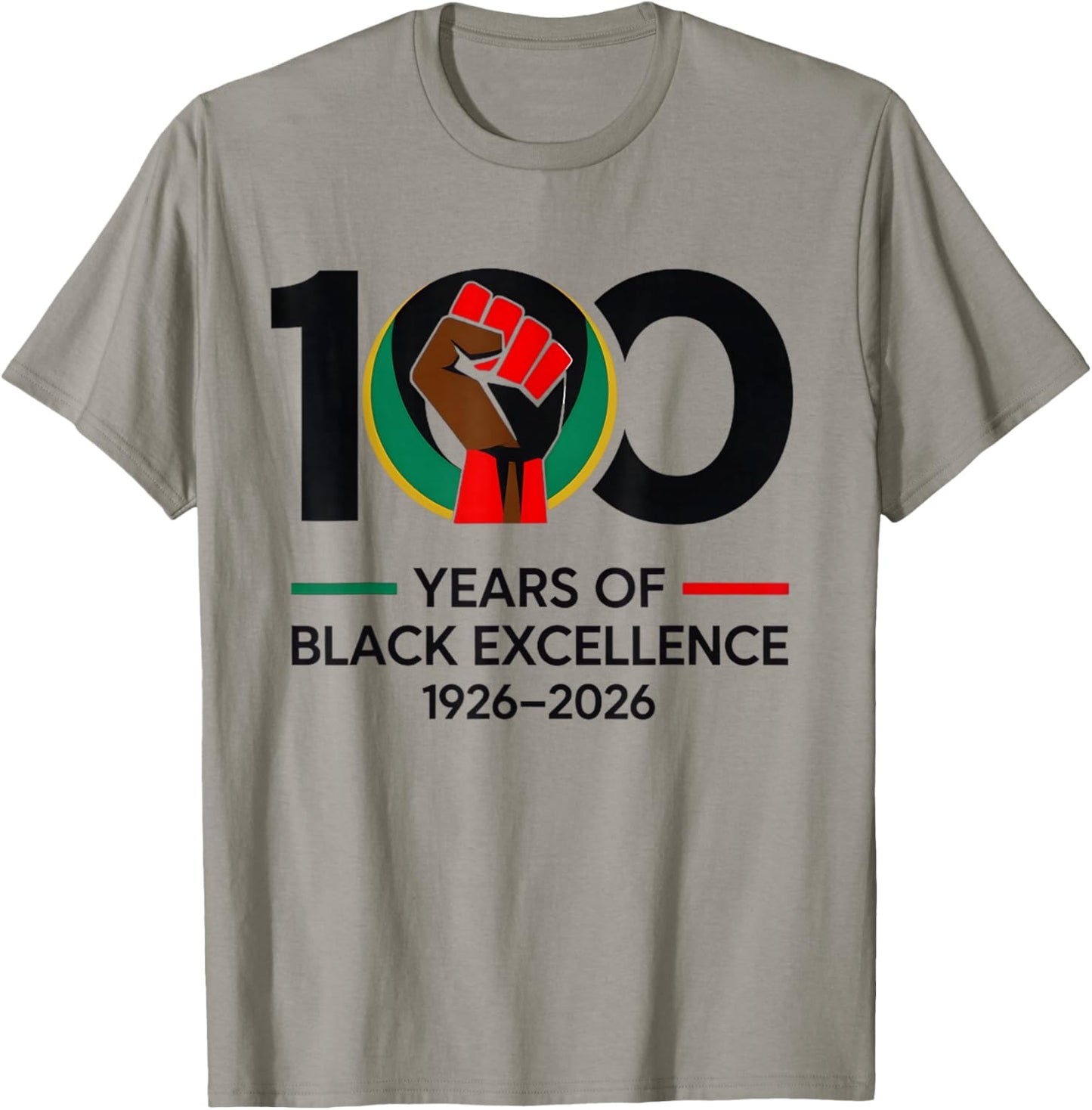 100 Years of Black Excellence Centennial Black History Month T-Shirt - T-Shirt | Sand