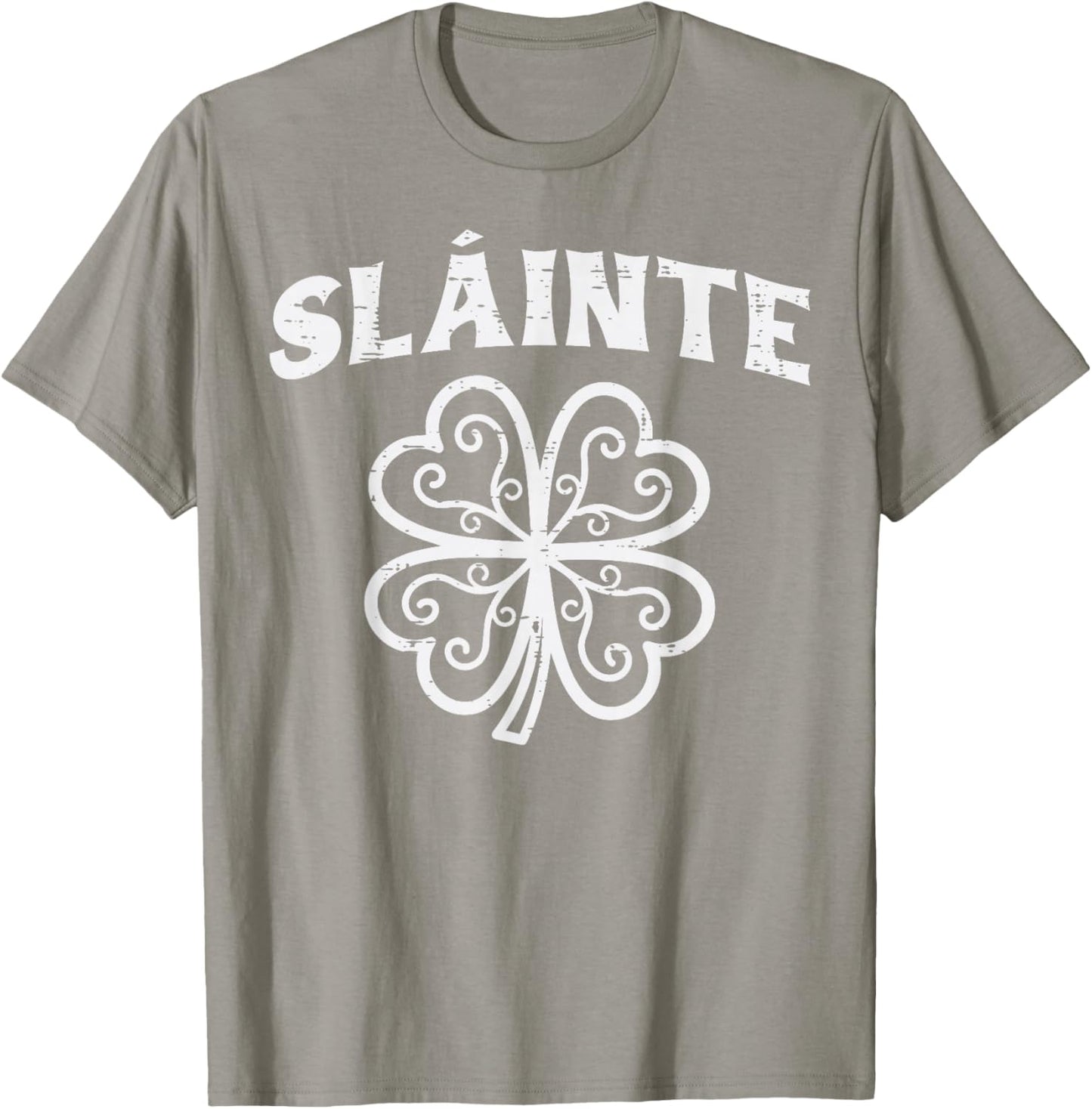 St Patricks Day Slainte Shamrock Saint Pattys Men Women Kids T-Shirt - T-Shirt | Sand