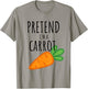 Pretend I'm A Carrot Funny Lazy Halloween Costume Men Women T-Shirt - T-Shirt | Sand