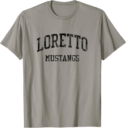 Loretto High School HS Loretto TN Vintage Sports T-Shirt - T-Shirt | Sand