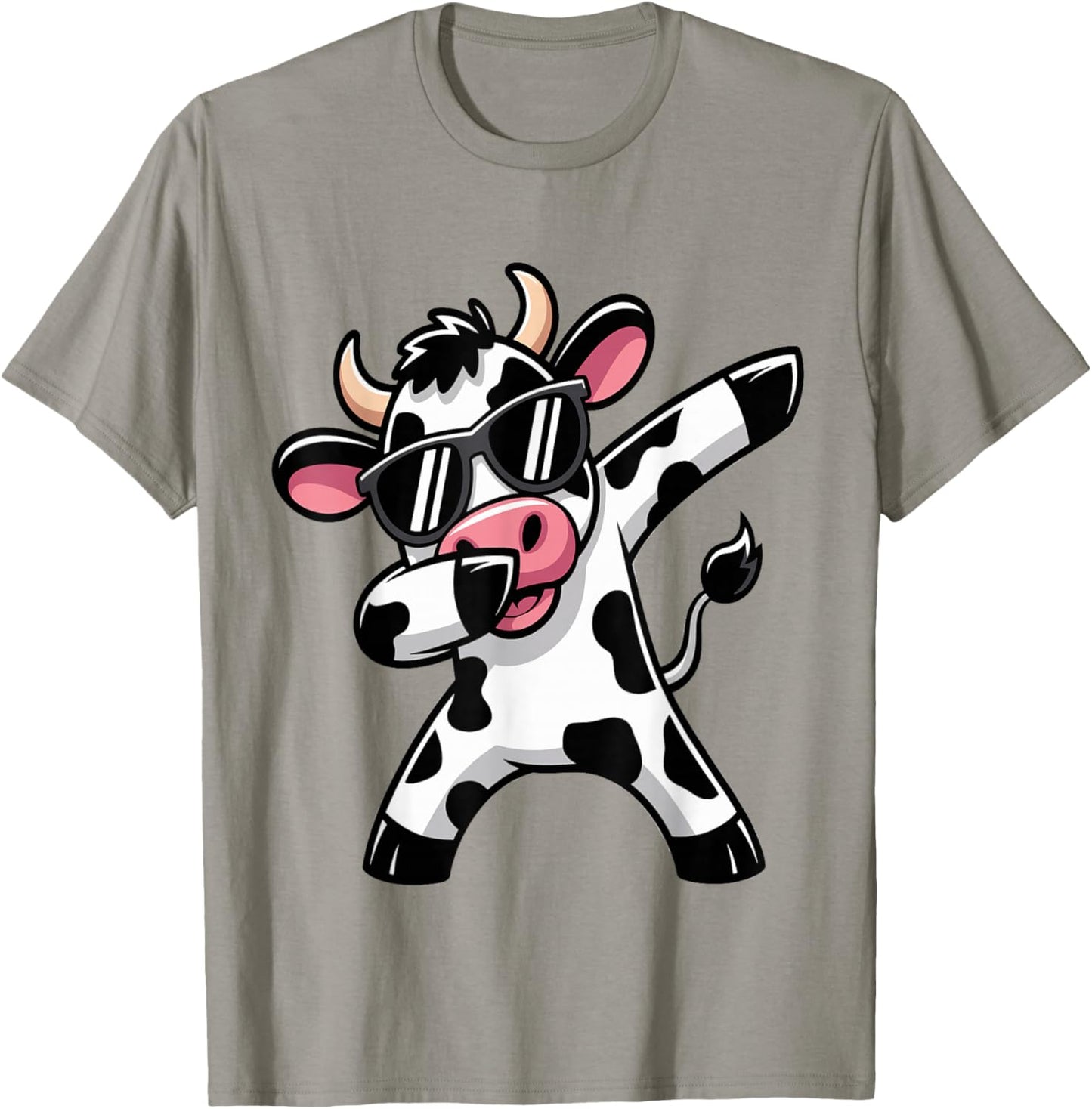 Dabbing Cow Farm Animal Cow Lover Farming T-Shirt - T-Shirt | Sand
